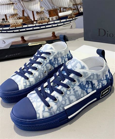 dior blue sneakers low top